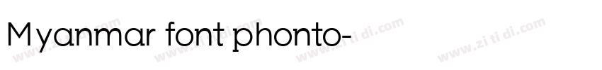 Myanmar font phonto字体转换